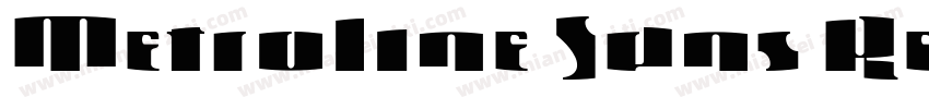 Metroline Sans Regul字体转换